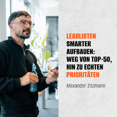 Fehler bei der Erstellung von Leadlisten: Top-50-Listen steuern Ihre Marketingaktivitäten
