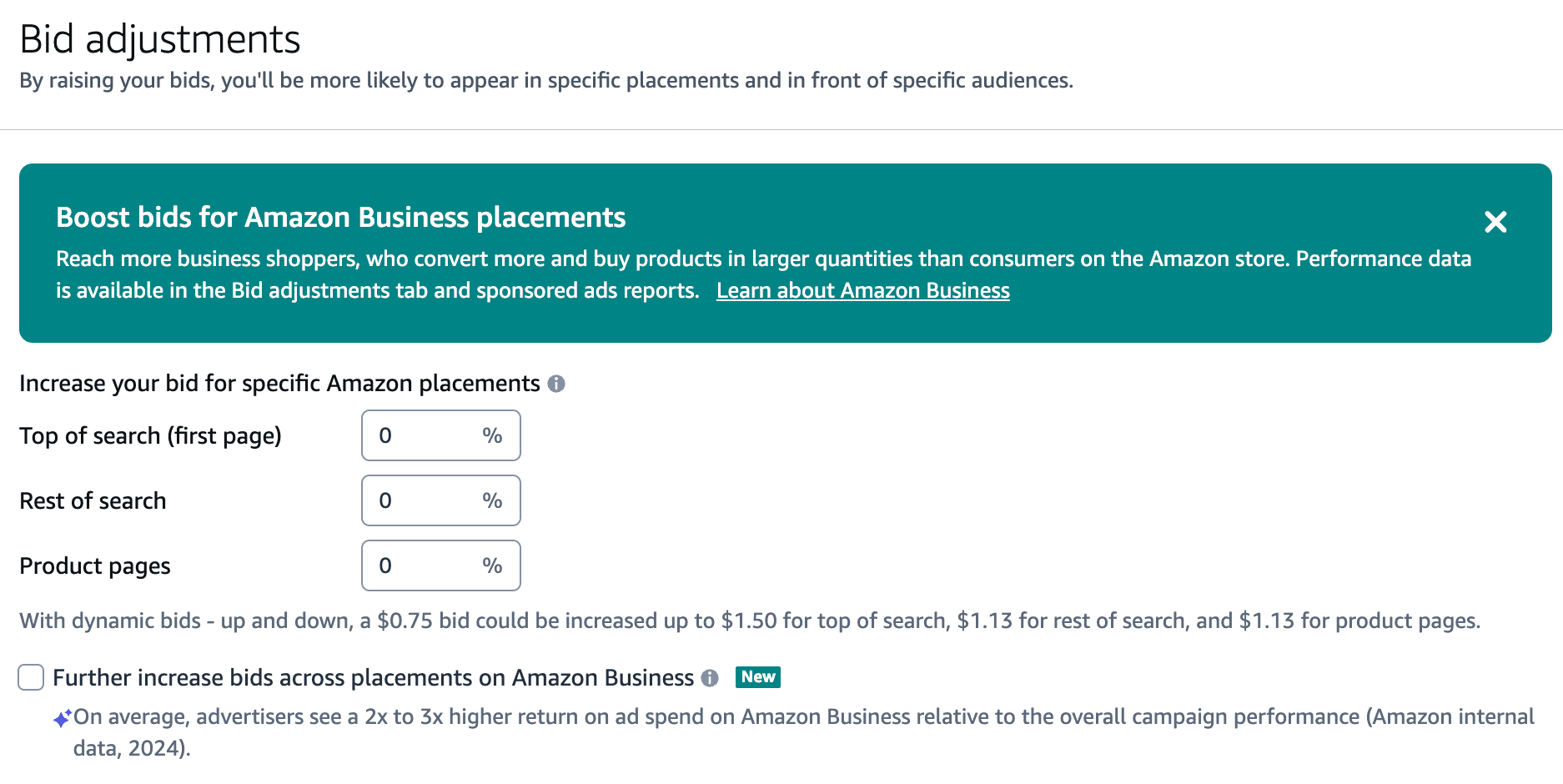 Amazon Bid Adjustments