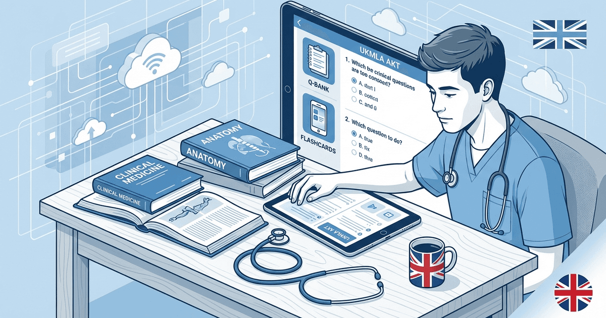 Cover: Best UKMLA AKT Study Resources 2026: Question Banks, Apps and What IMGs Actually Need to Pass First Attempt