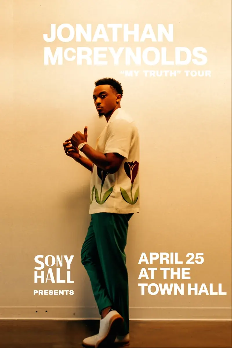 Jonathan McReynolds — Print poster / Sony Hall Presents.