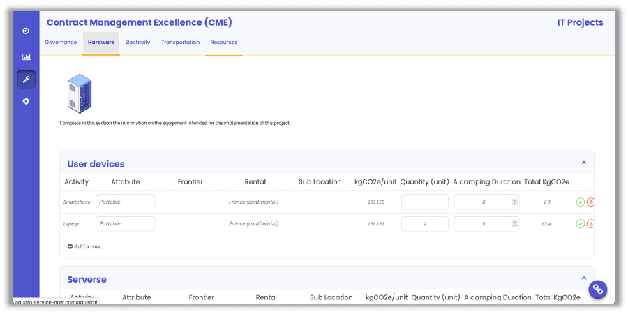 Exemple de capture d'écran de calculatrice