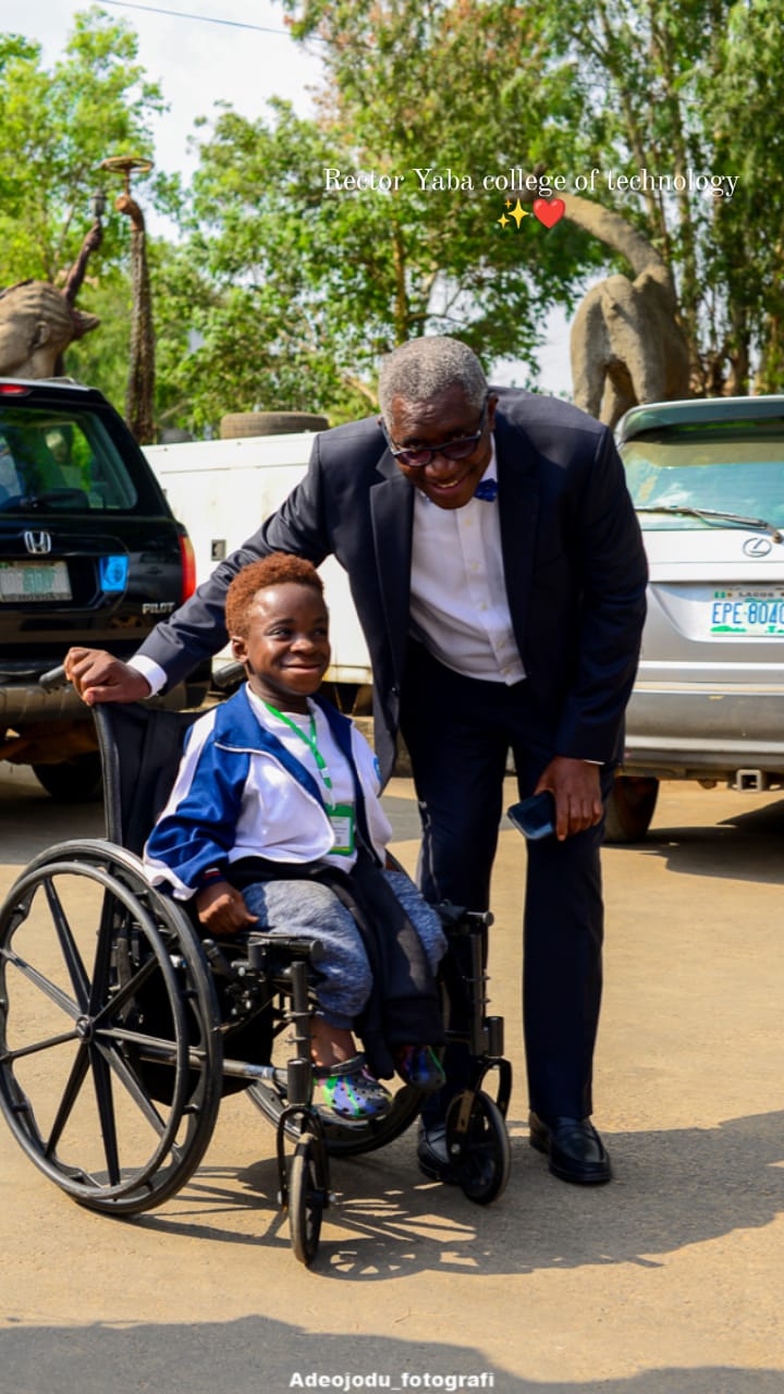 Stephanie Egharevba picture with yabatech, Yaba college of technology Official