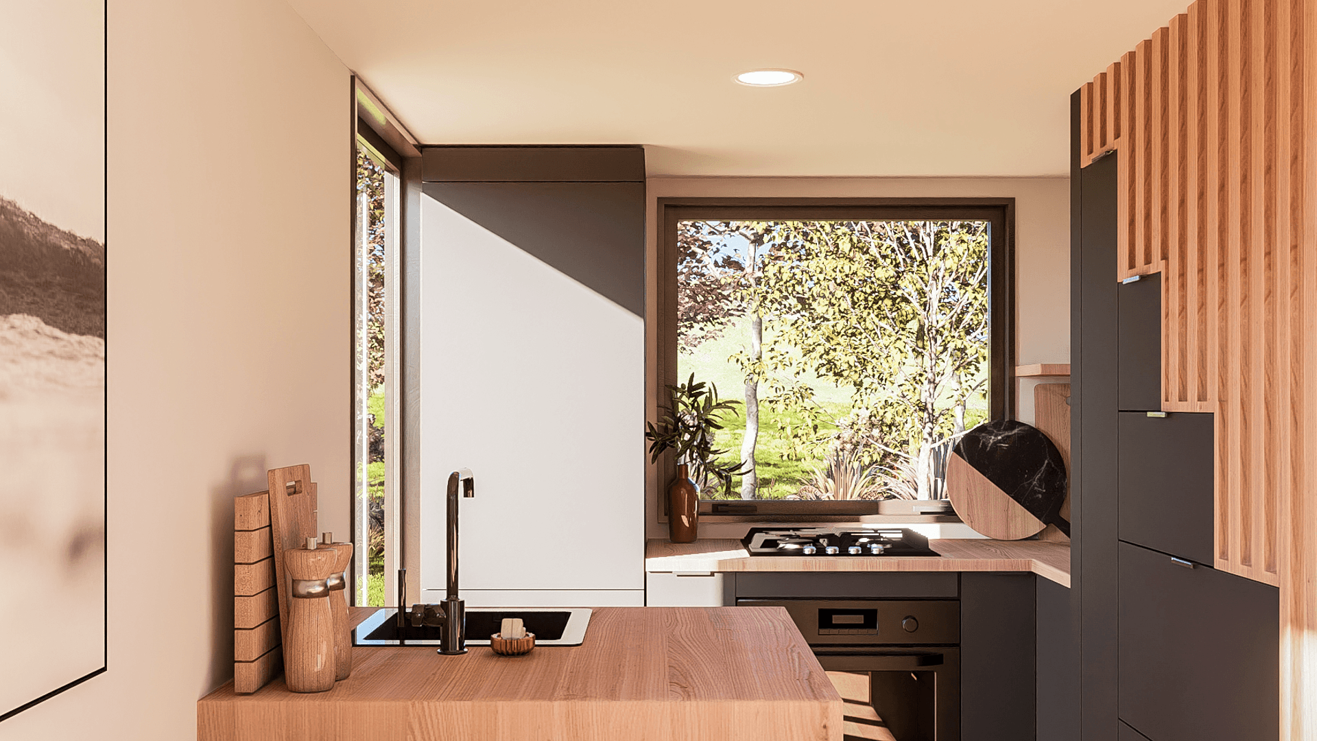 9m/30ft Ohana Tiny House - Tiny House Kitche with lots of storage