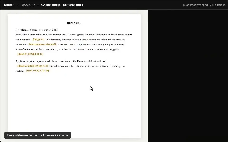 In-document citations and navigation