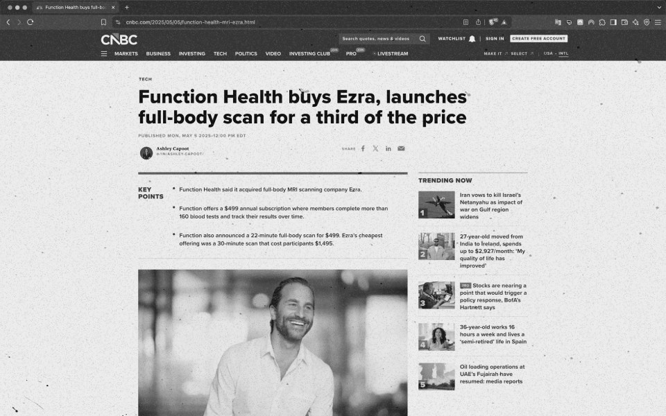 Function health buys Ezra