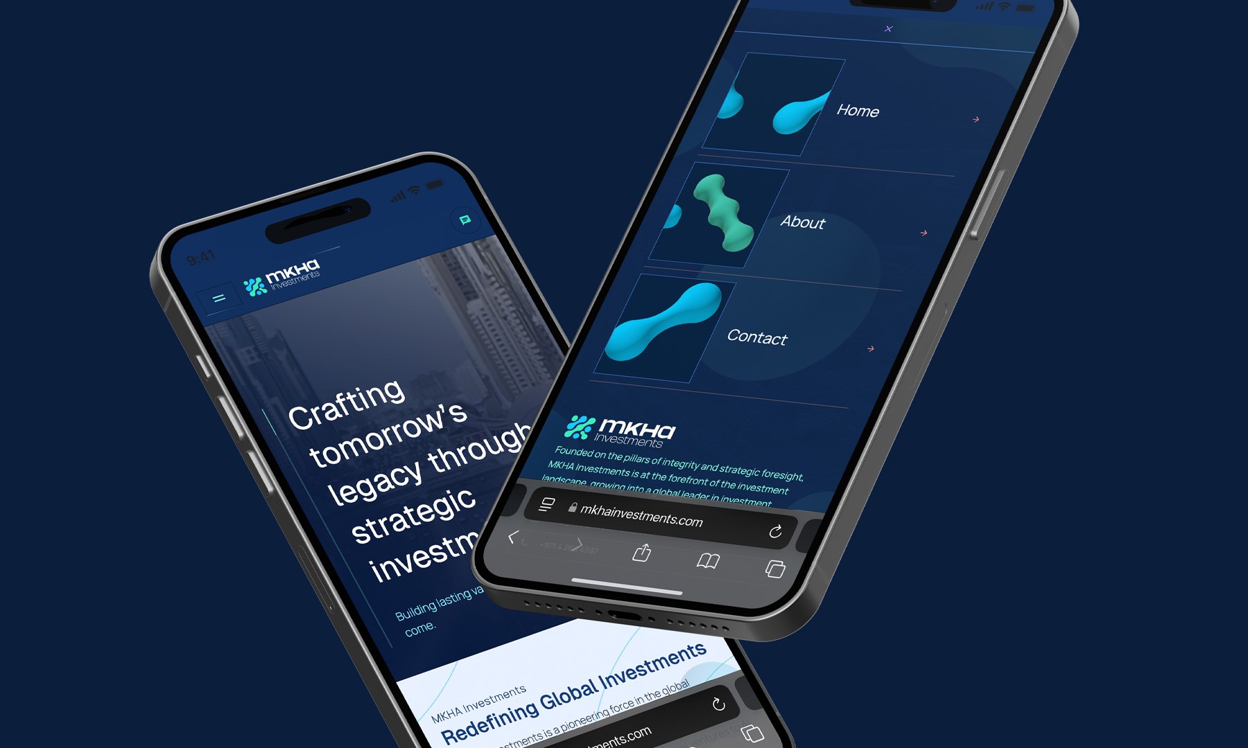 MKHA Investments mobile website