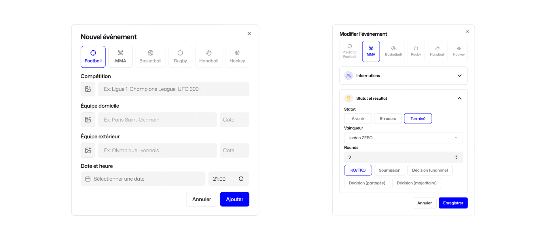 Fanzone Sports Calendar Manual Add