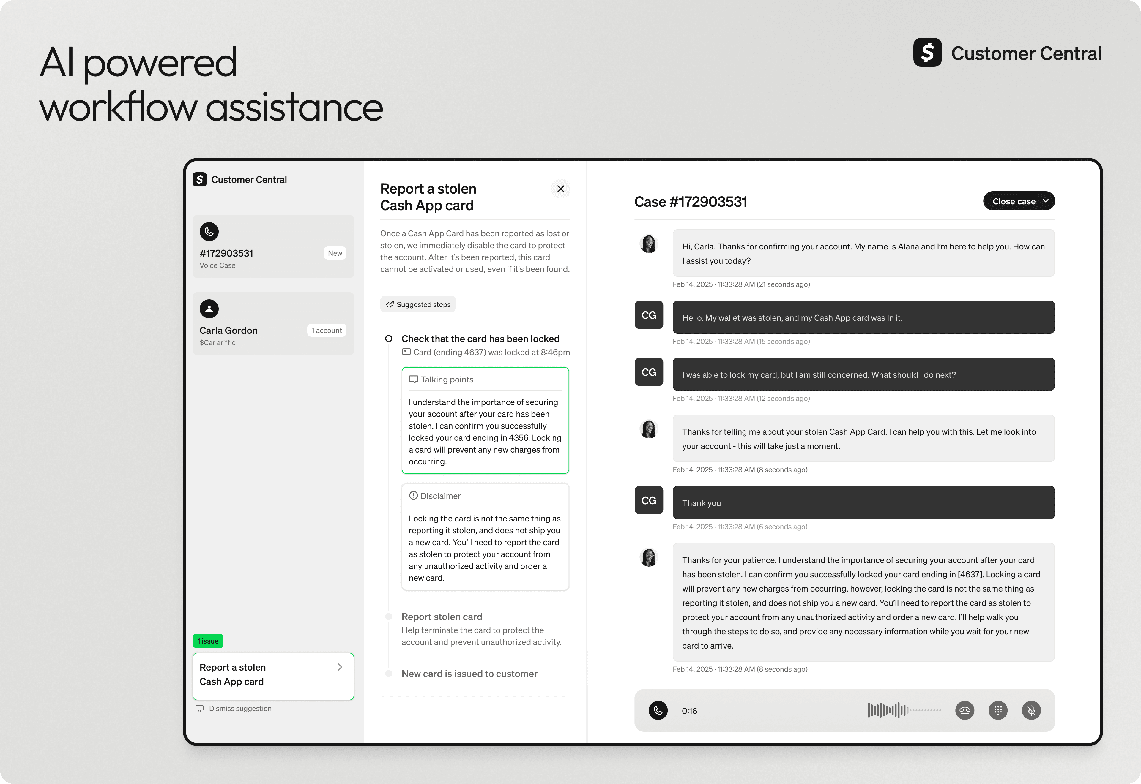 Customer Central - Workflows