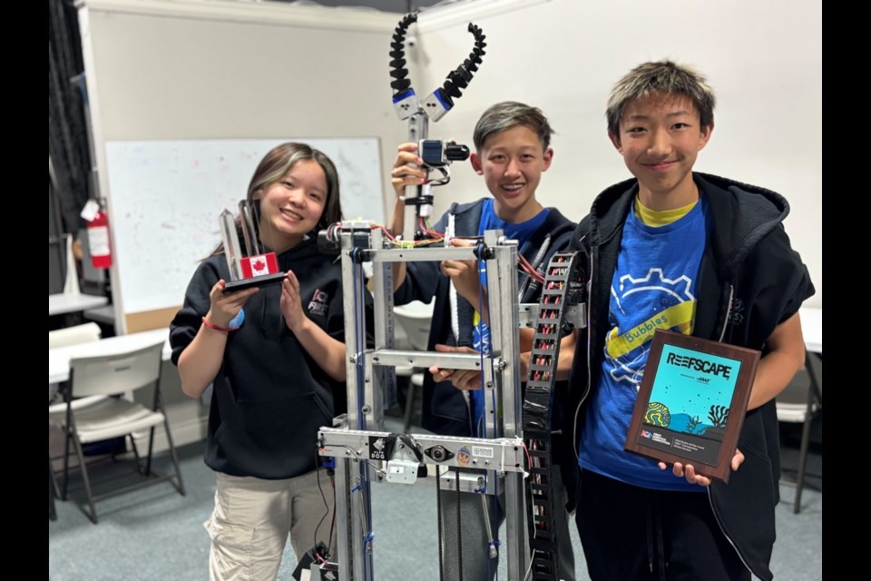 Ryan Zhang and SolversMind students share their World Championship robotics journey with NewmarketToday at the SolversMind Robotics studio