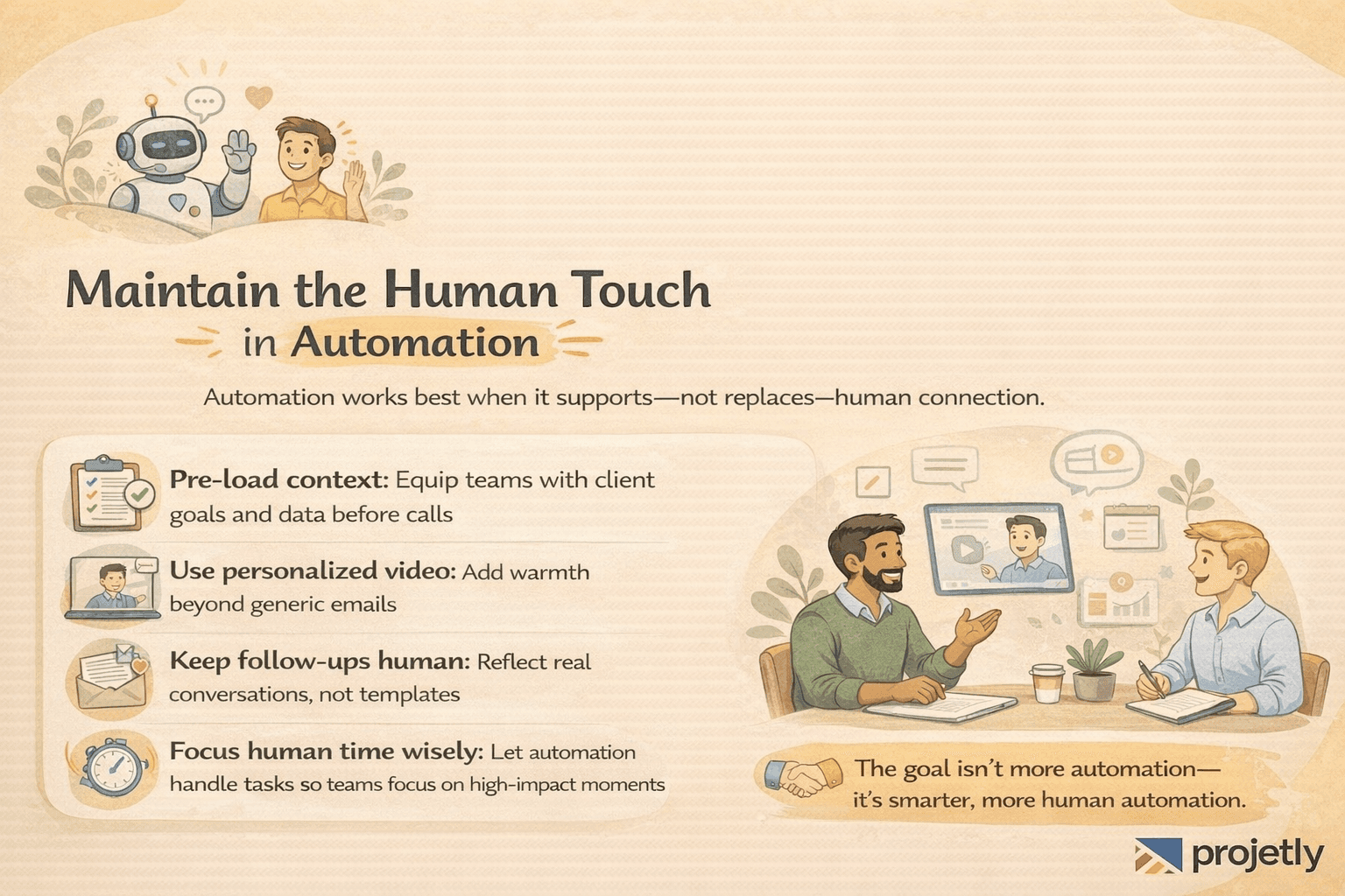 Maintaining the Human Touch Inside Automation