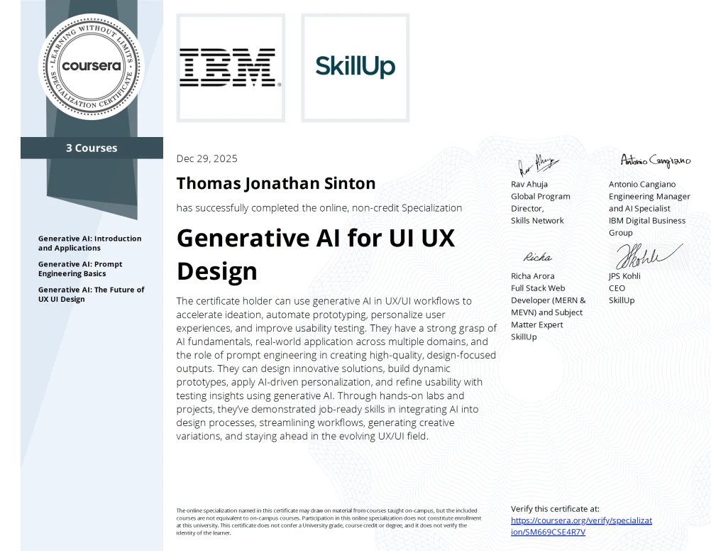 IBM: Generative AI for UI UX Design