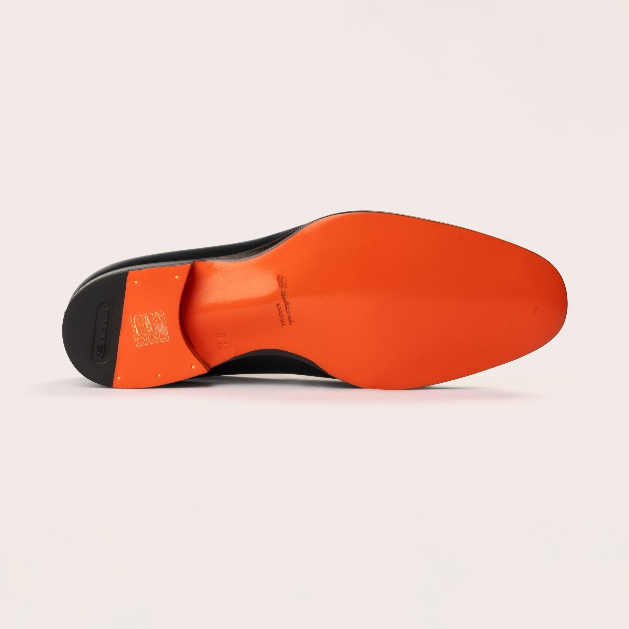 Men's black leather penny loafer - Mandelli UK