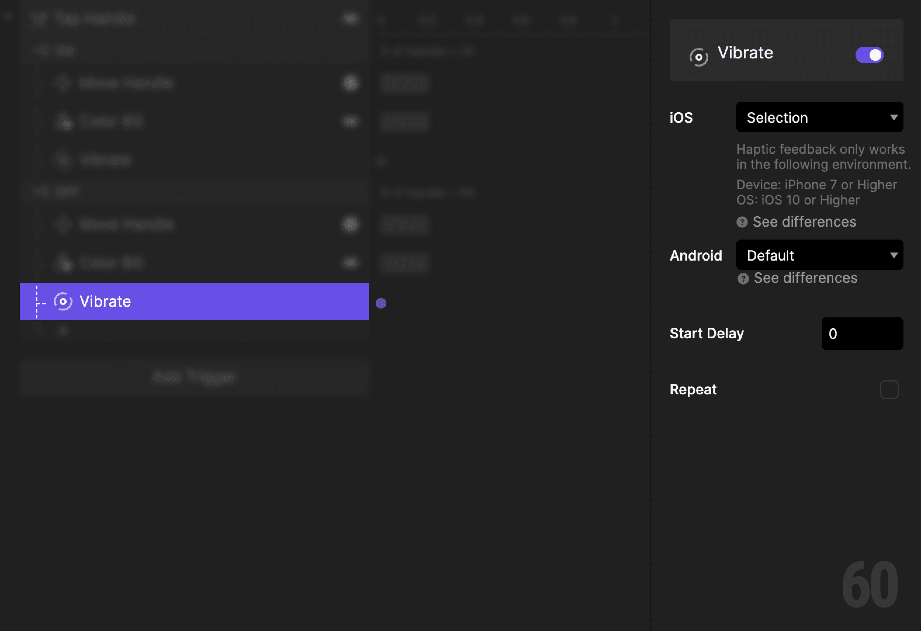 This is a screenshot of Step 9: Add haptic feedback.