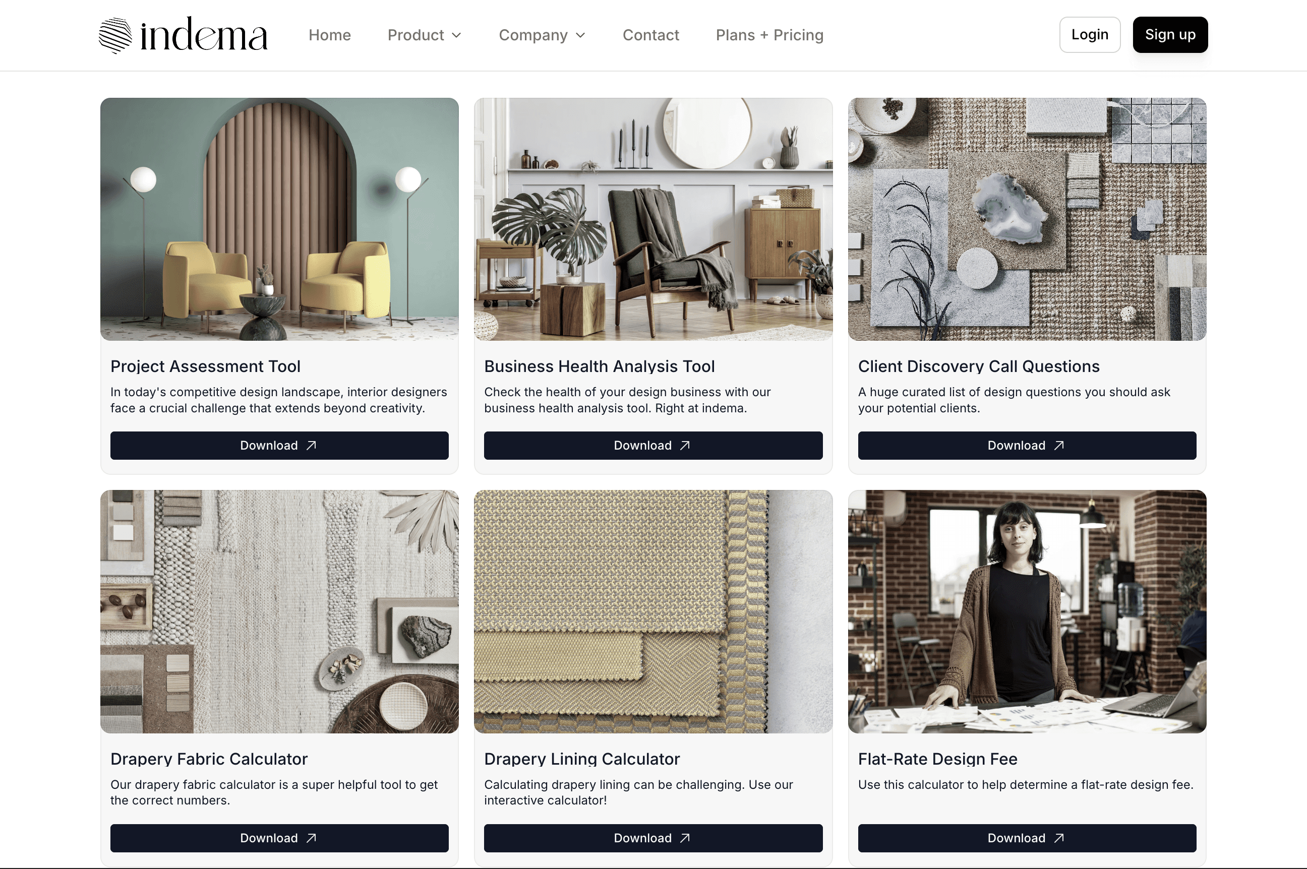 indema platform, for interior design project management