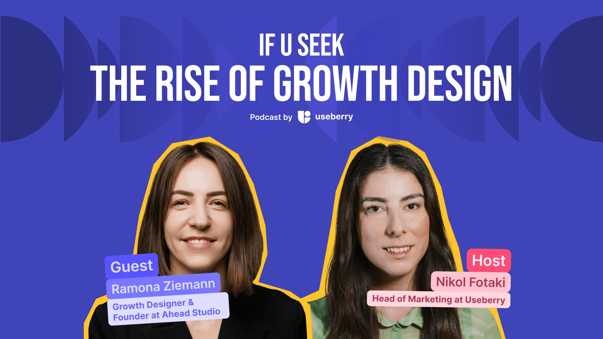 New episode cover of If U Seek with our guest Ramona Ziemann talking about the future of growth design