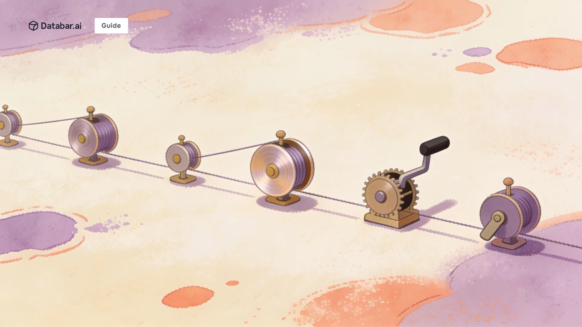 Illustration of self-winding mechanisms where some turn smoothly and others have stalled — AI Agents and RevOps: Where the Technology Really Works (And Where It Doesn't)