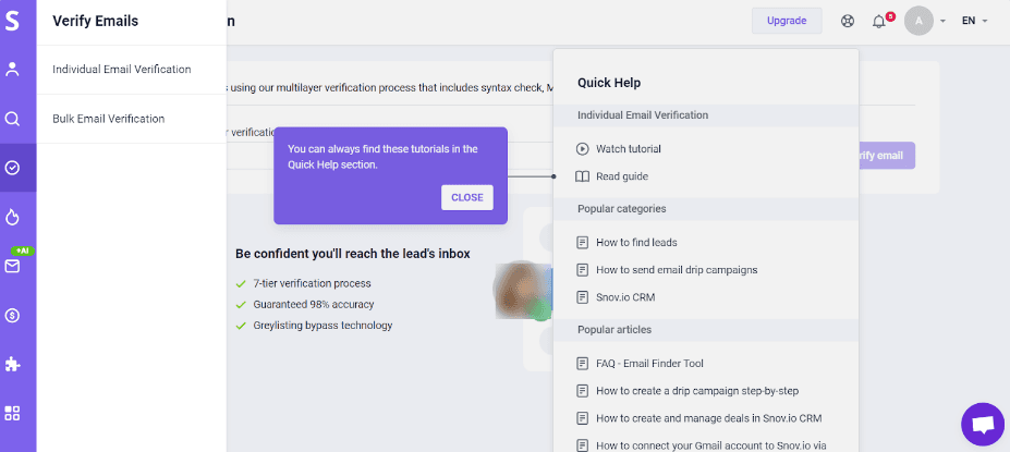 Snov.io Email Verifier