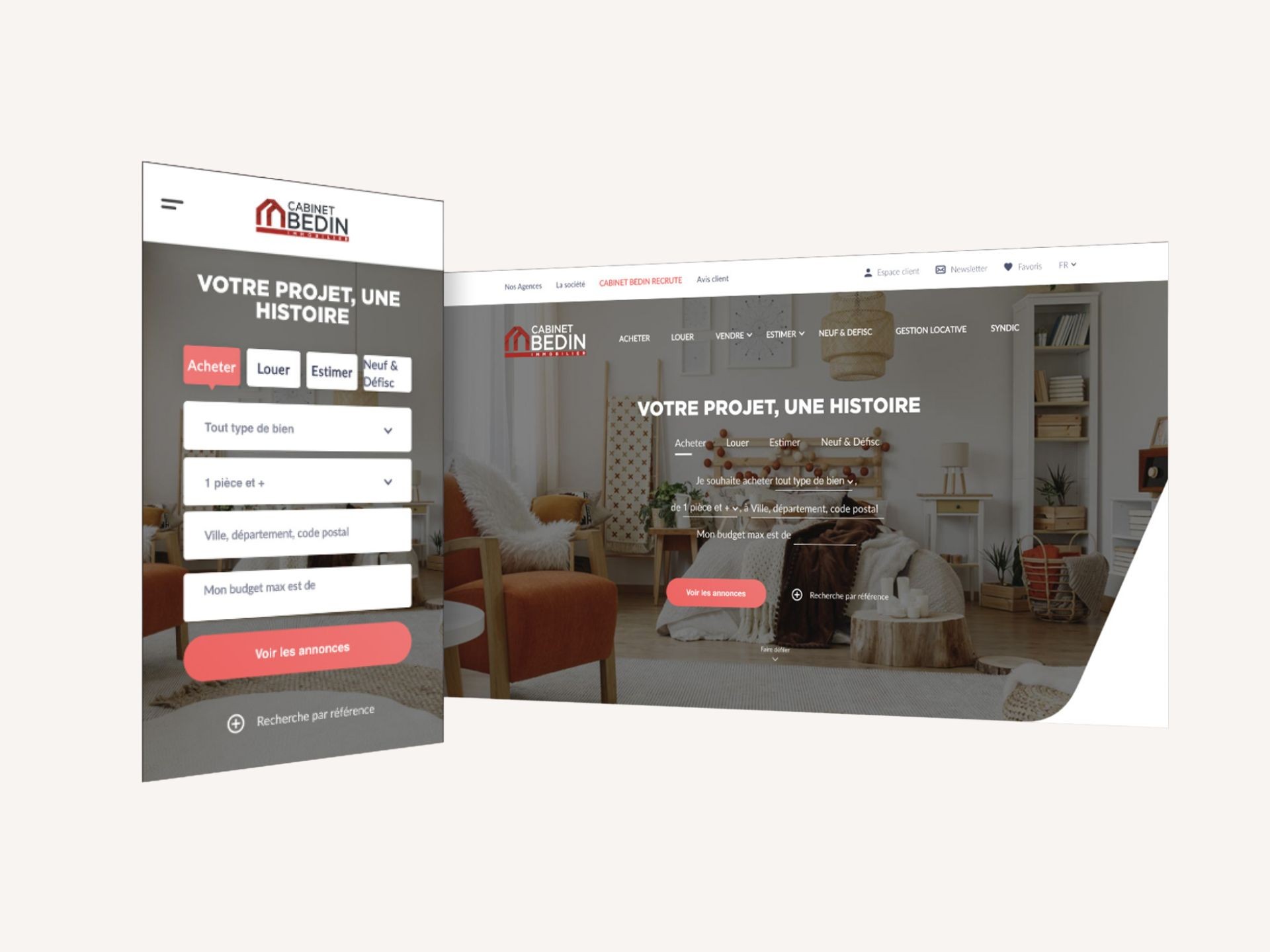 Site internet Cabinet Bedin - Thibaut Marchand UX designer Freelance