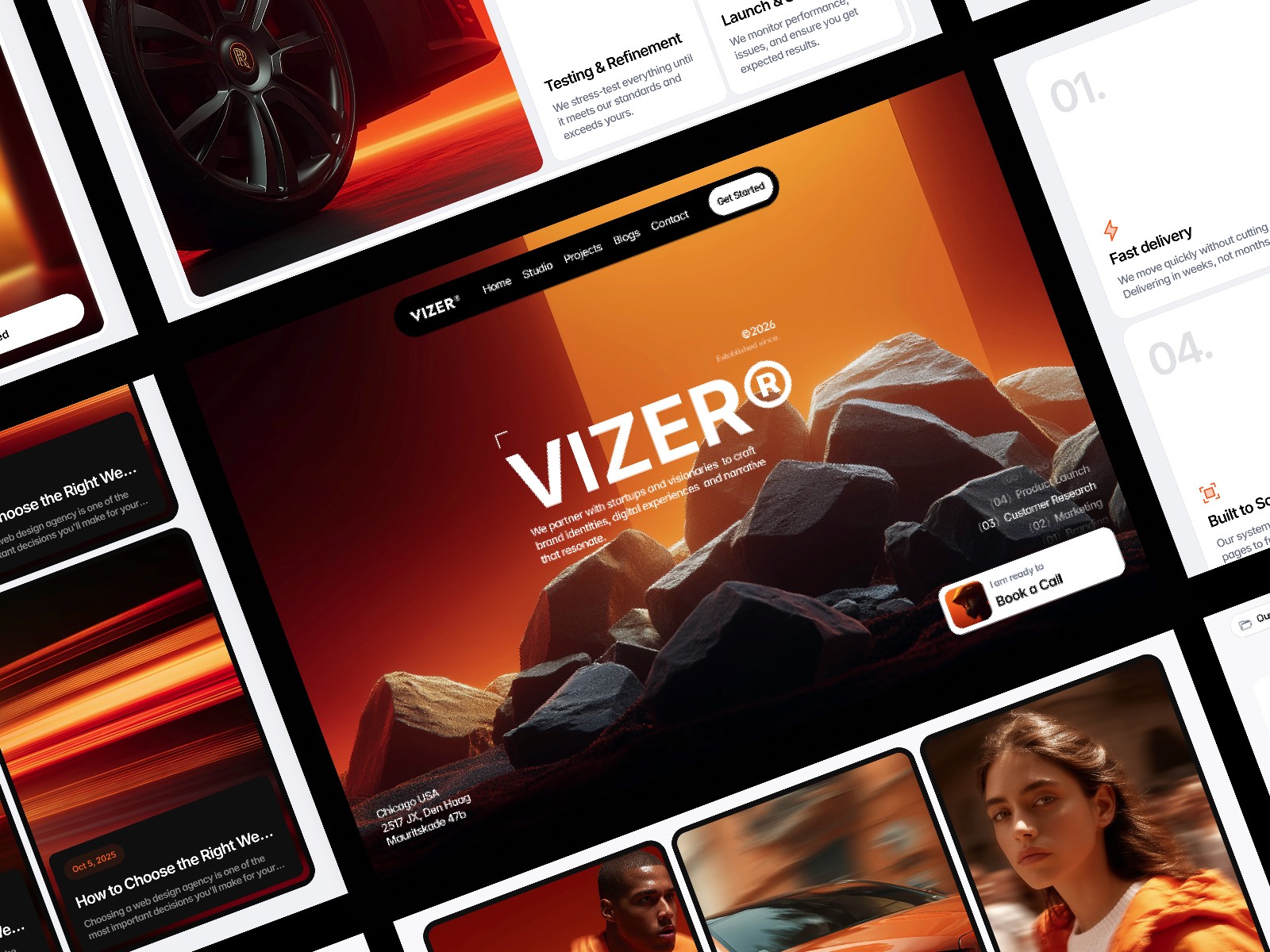 Vizer — 现代专业创意机构官网设计灵感