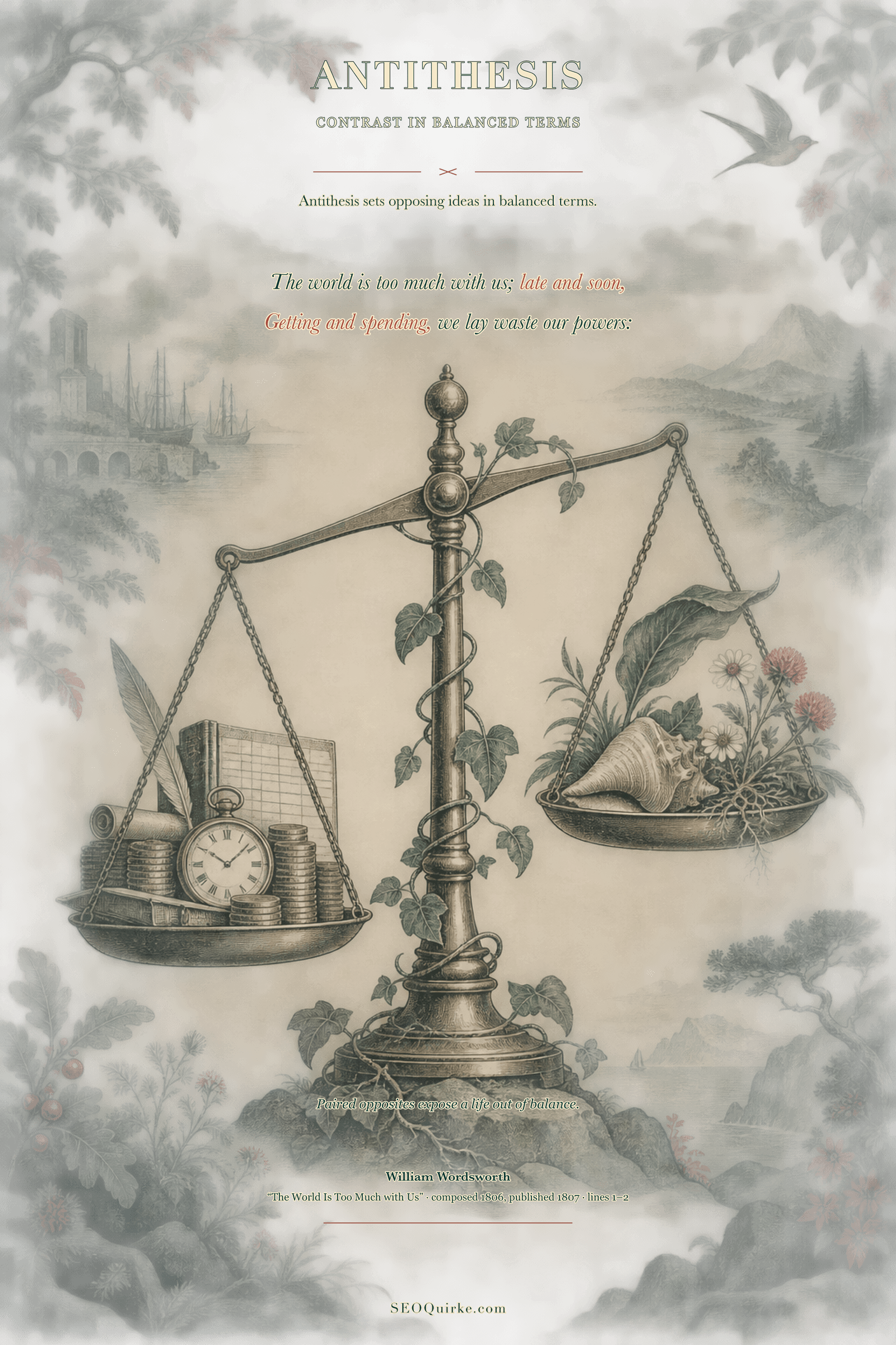 The World Is Too Much with Us — Antithesis poster
