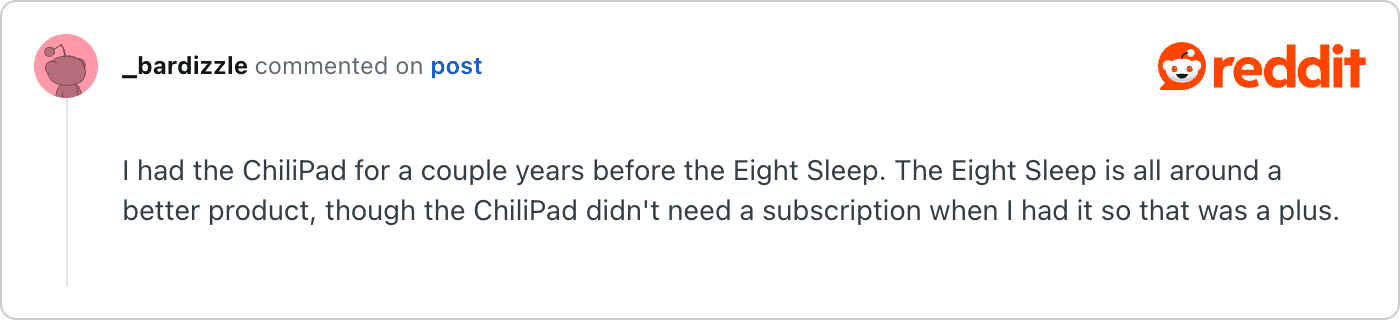 Post on Reddit