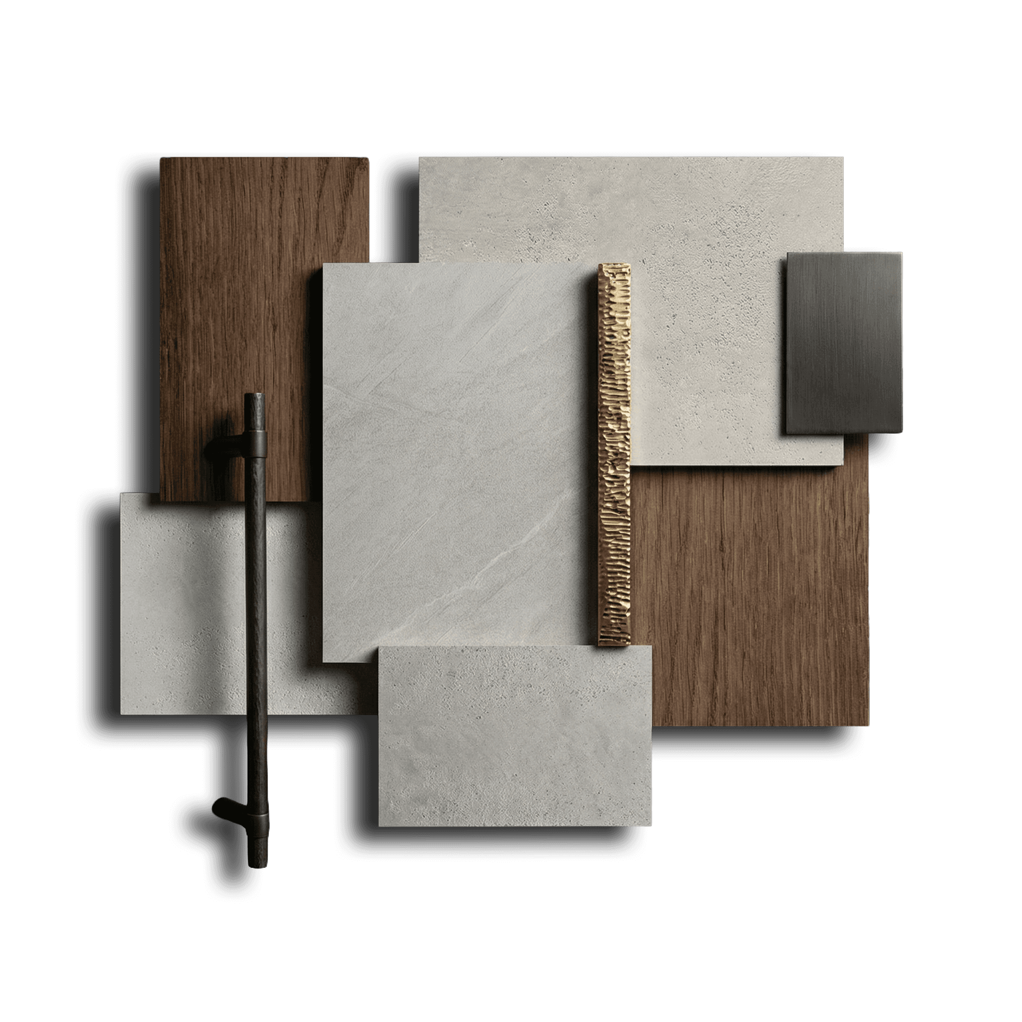 Interior render of a bedroom with a big window with a lattice