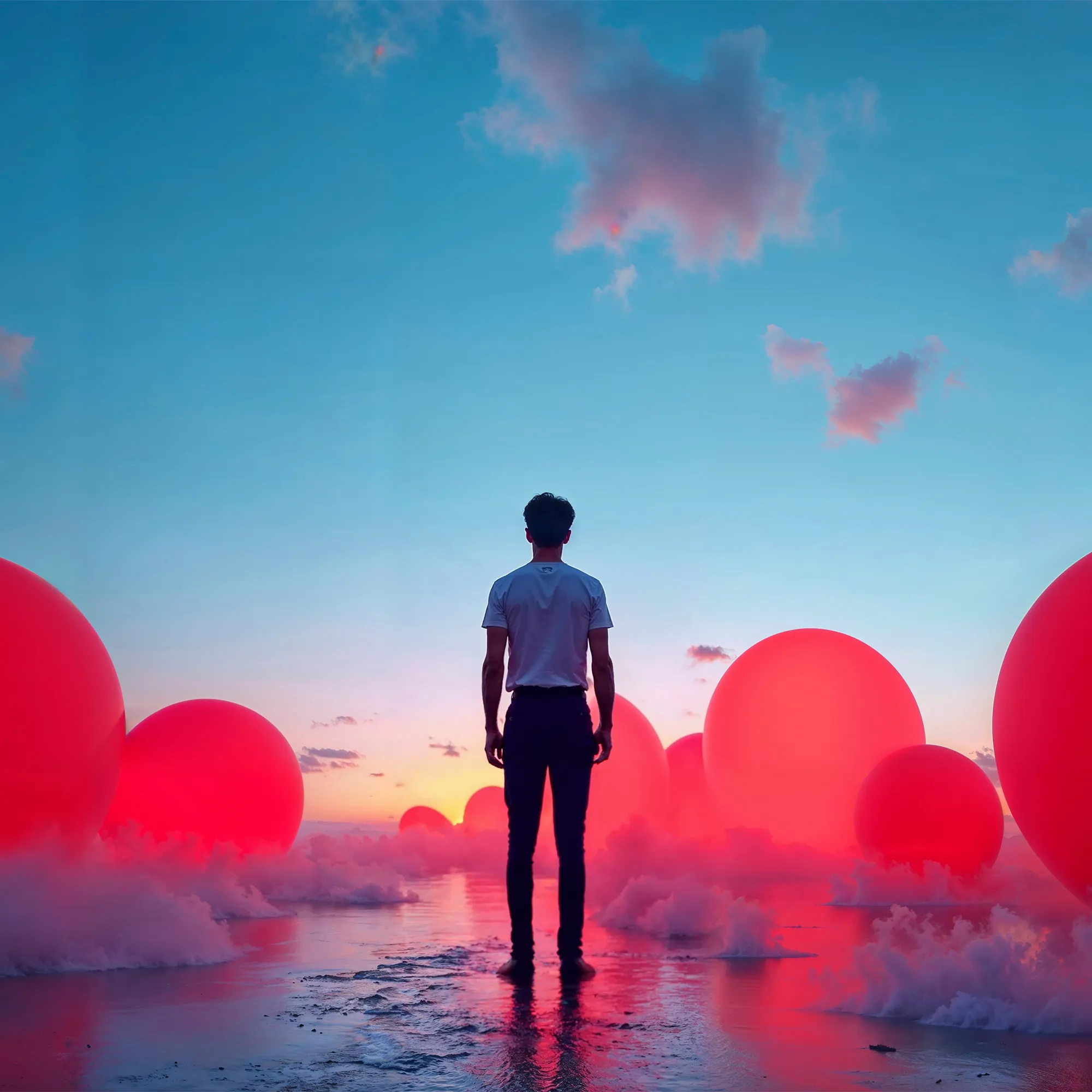 Modern glass and steel building with warm wooden ceilings, surrounded by lush greenery, blending contemporary architecture with nature.
