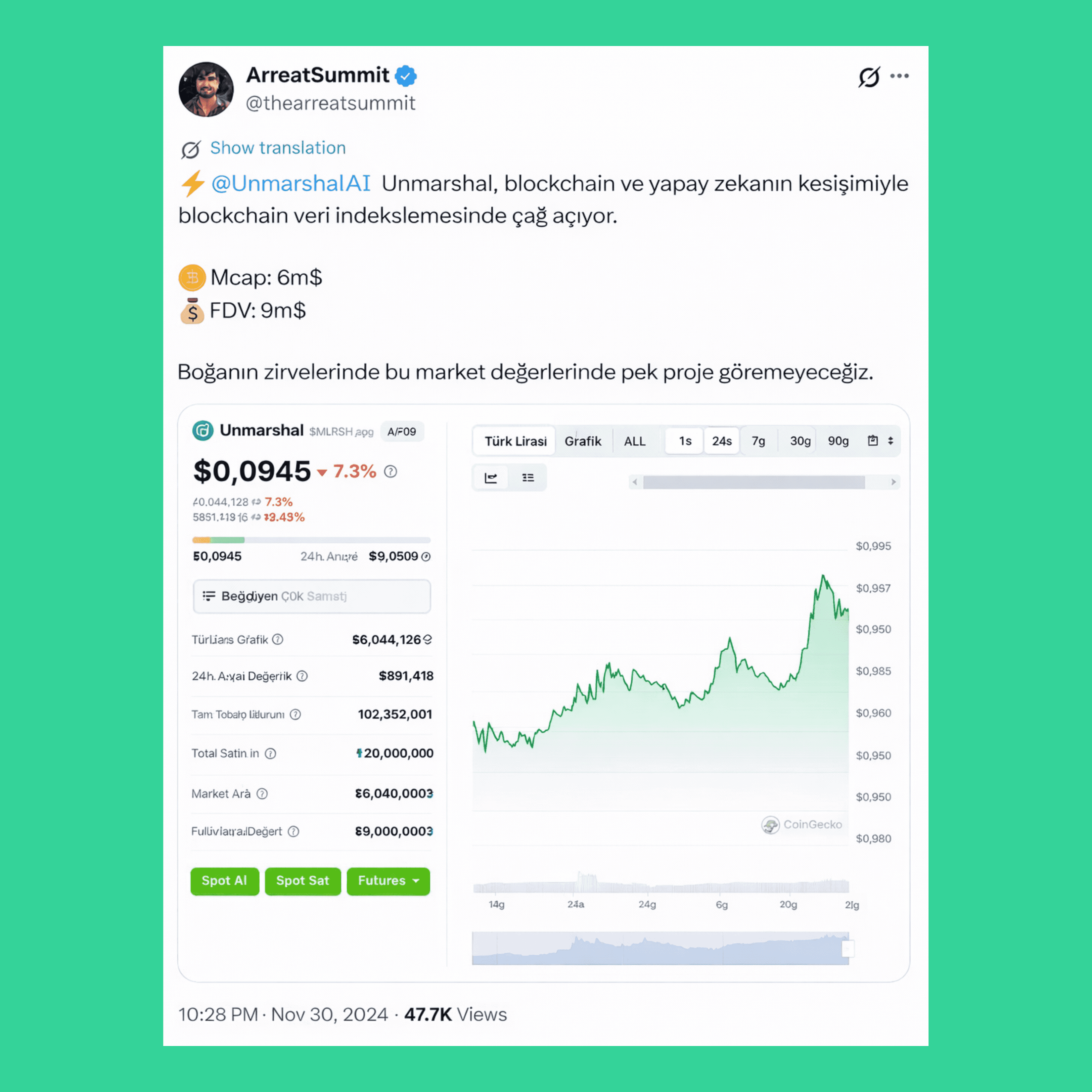 A woman wearing a shiny coat stands in focus, while a blurred background creates a sense of movement.