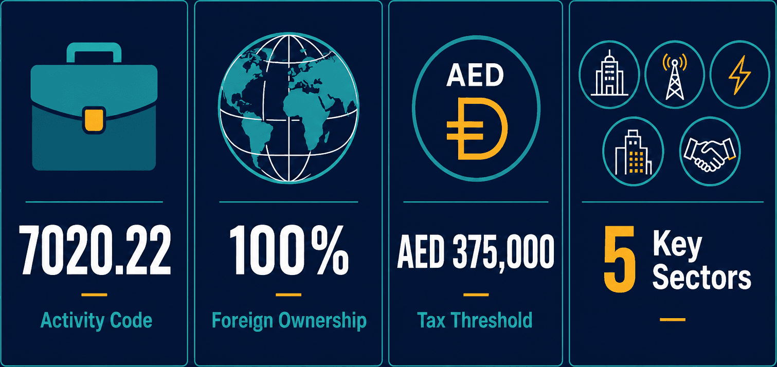 Infographic: Project development consultancies Business Setup in Dubai: Licensing Guide