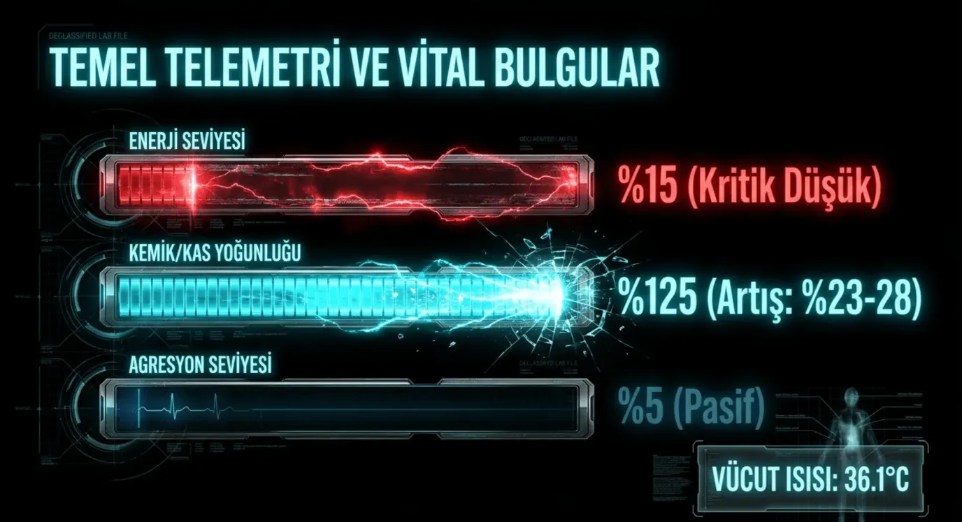 Nanomorf I Değişikler Griler temel bulgular ve biyometrik analiz görseli - 2026 yılı çıkış yapan akıcı güçlü ve iddialı yeni yerli biopunk bilimkurgu distopya romanı