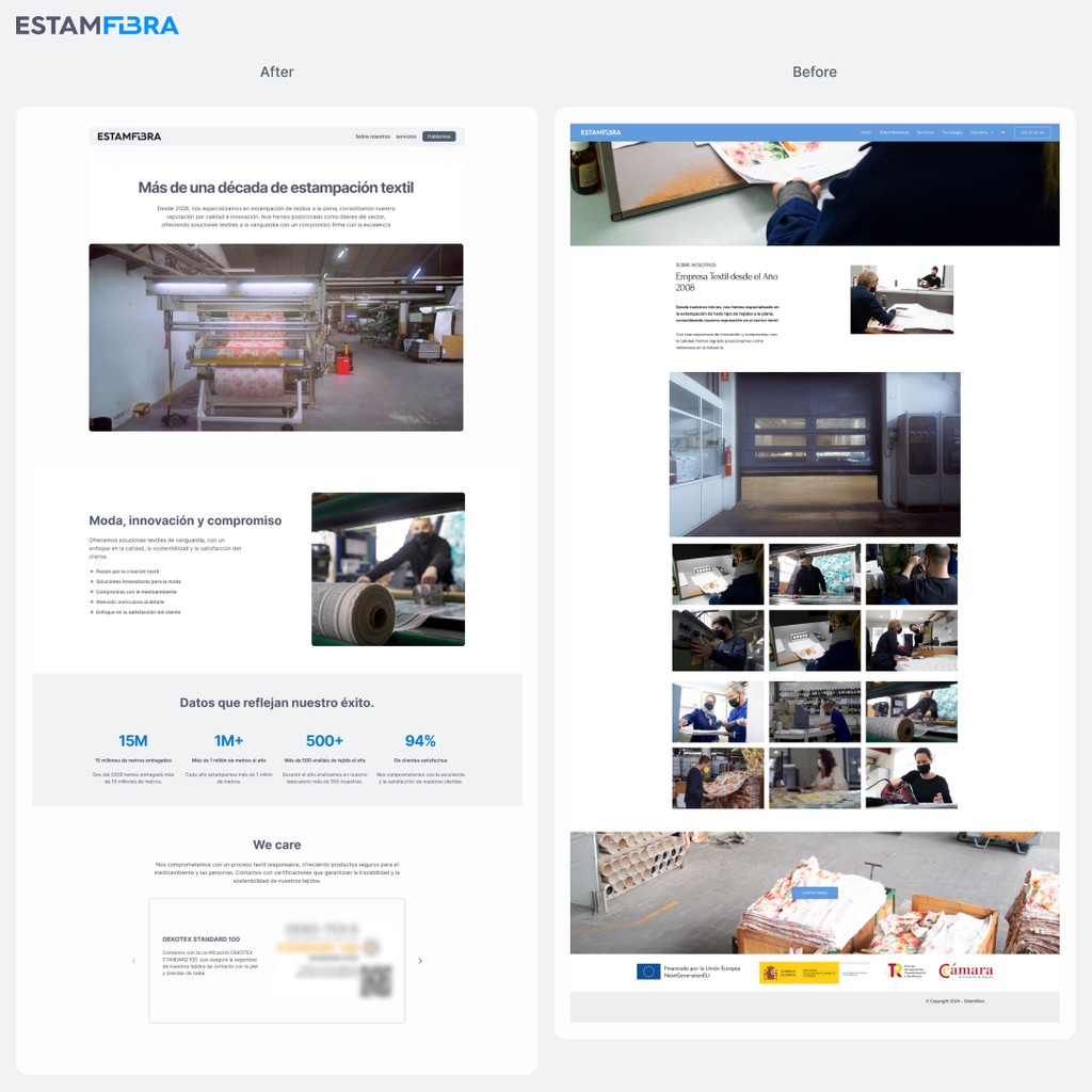 Estamfibra - About page