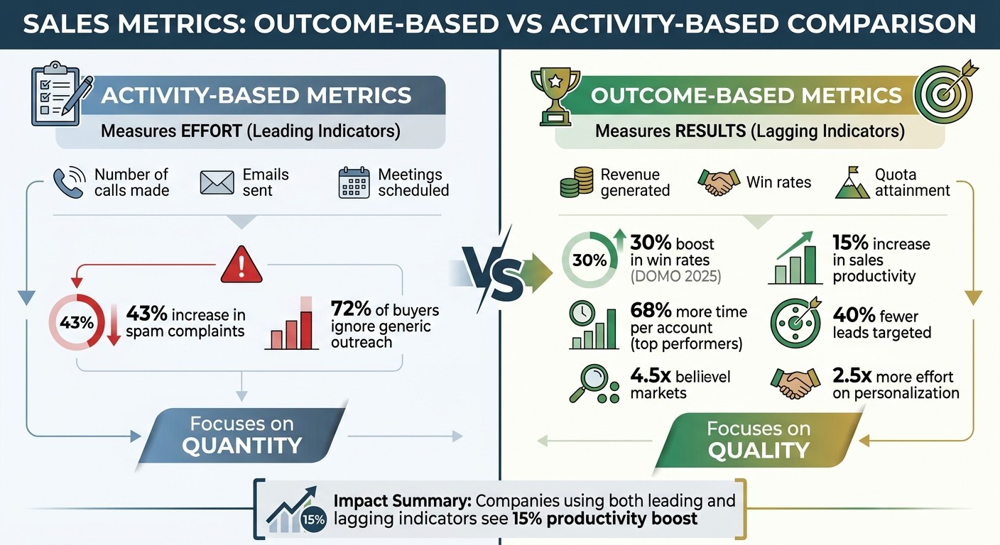Outcome-Based vs Activity-Based Sales Metrics Comparison