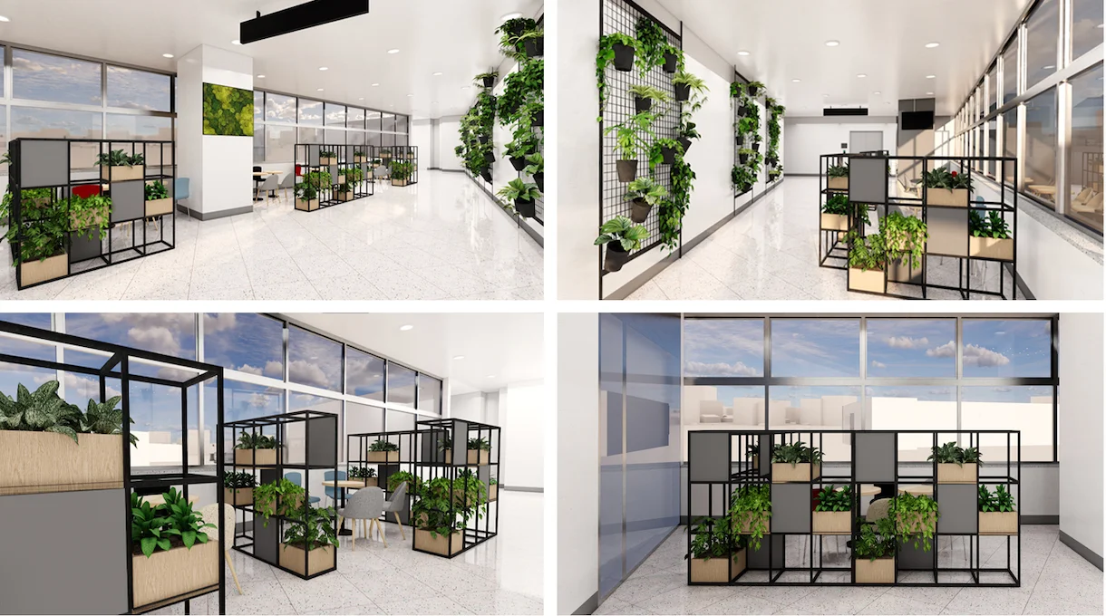 도청 로비 실내조경