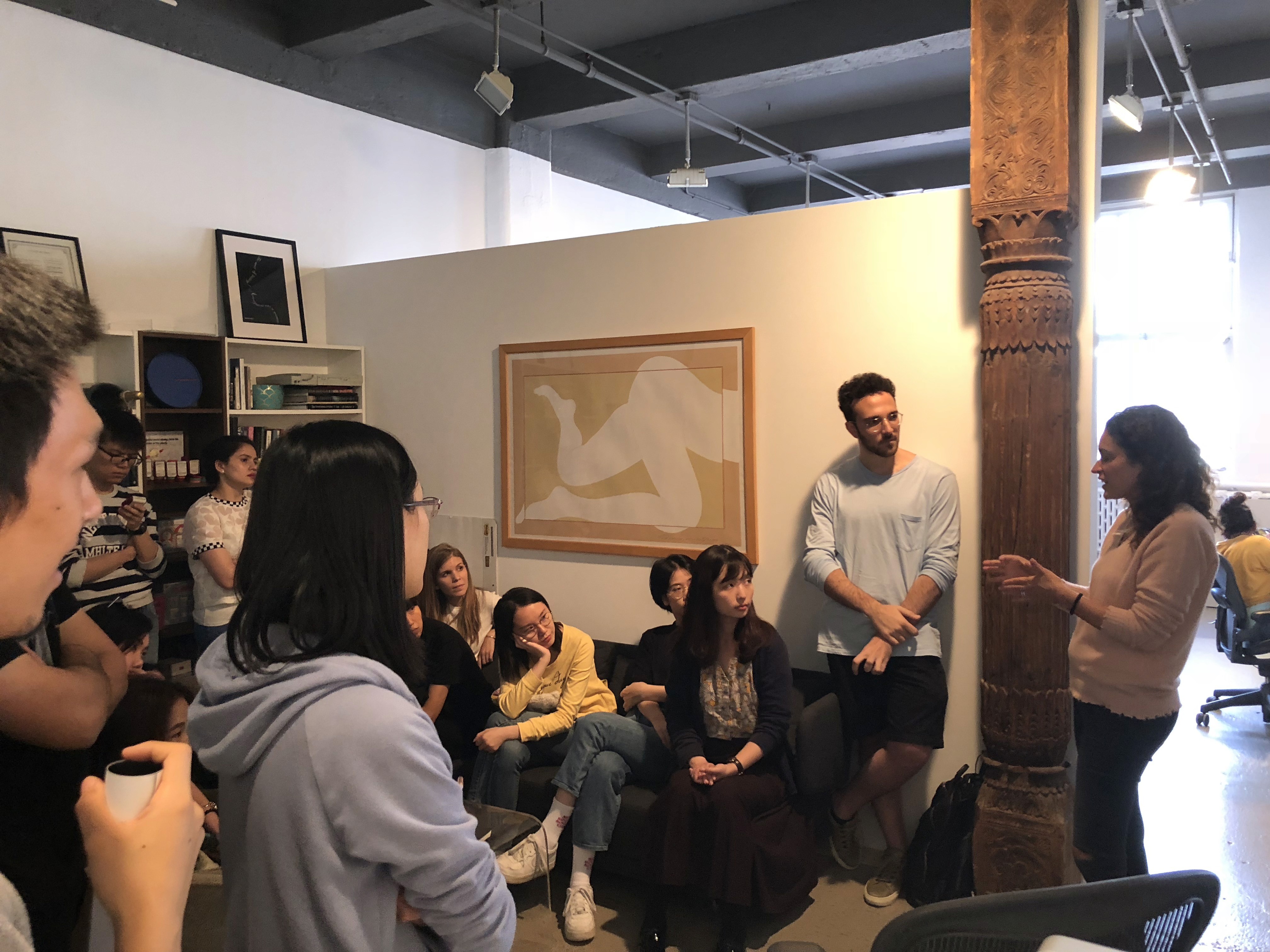 a group of students taking part in a class
