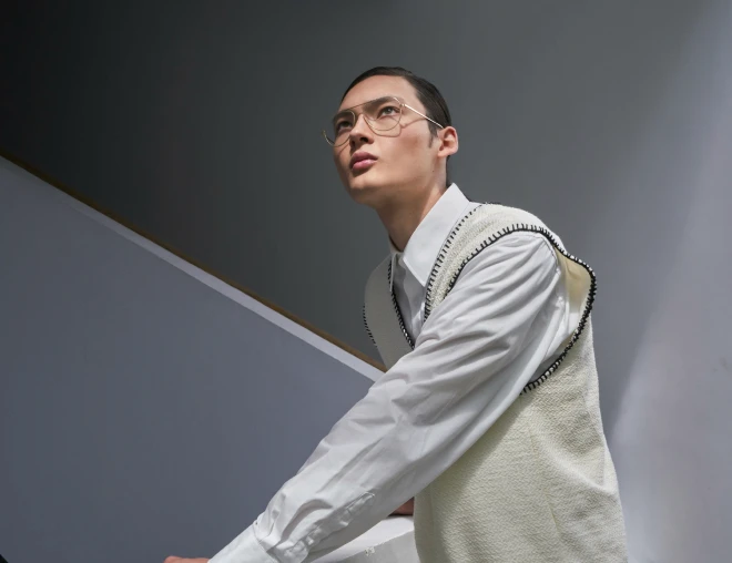 a man in a portrait photo