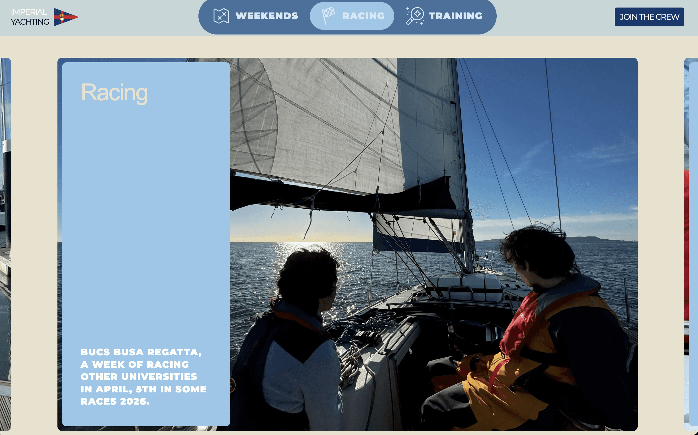 yachting site racing section