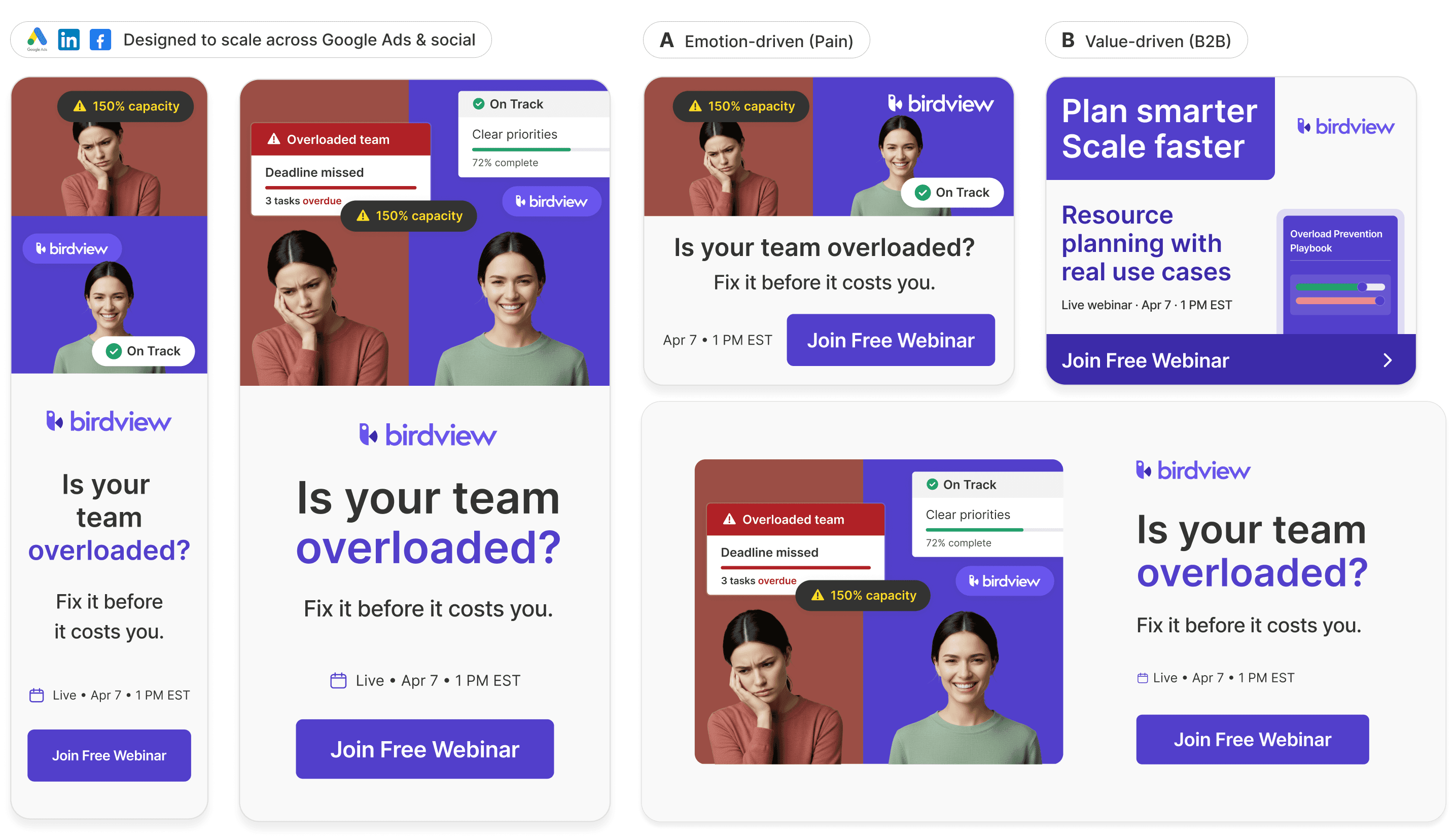 Tablet showing Bloomy UI