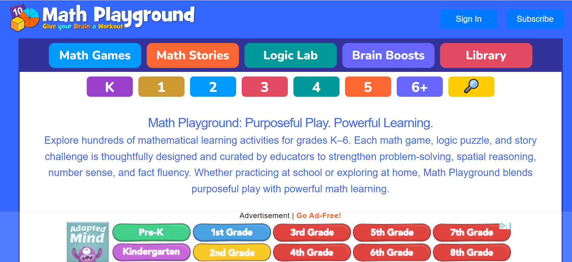 math playground - Fun Websites for Kids