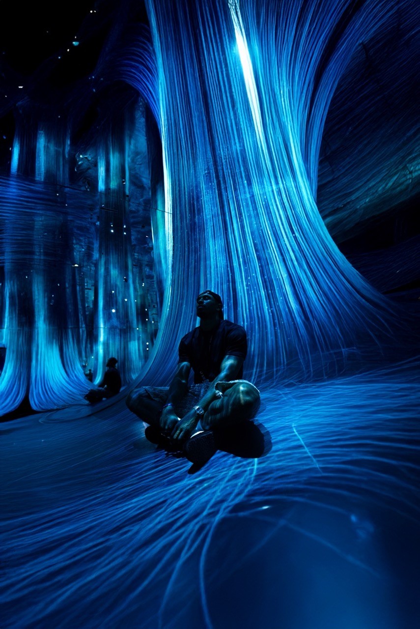 Tree branches against white house and fence