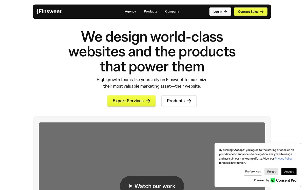 Best Conversion Focused Design Agencies for SaaS with Finsweet