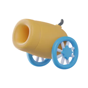 Free 3D iftar cannon icon for Ramadan
