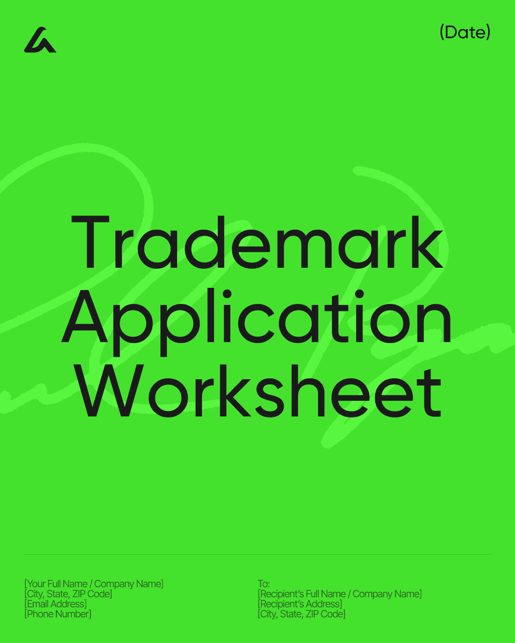 Trademark Application Worksheet
