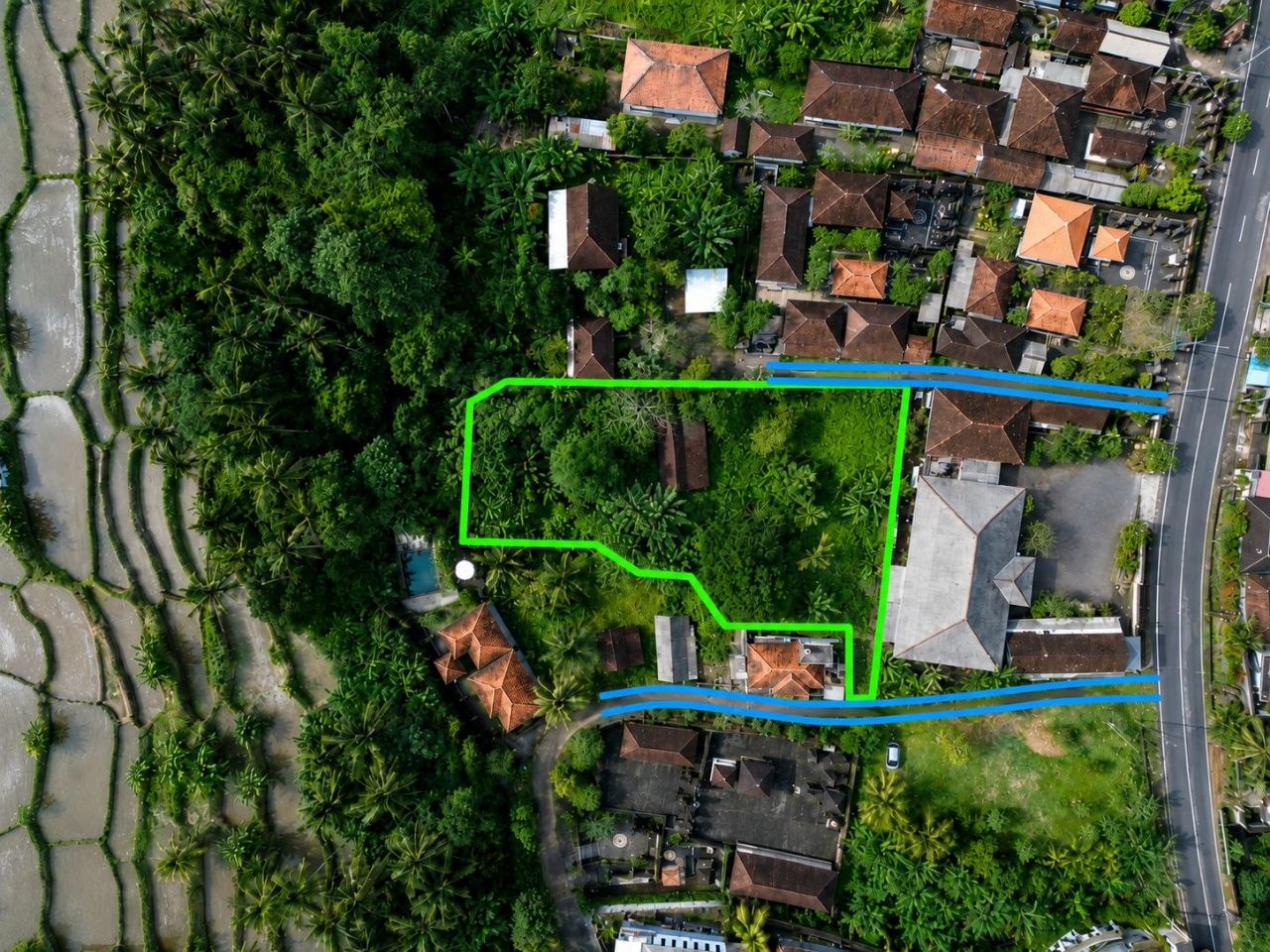 Land plot 1,641 m² near Ubud, Leasehold