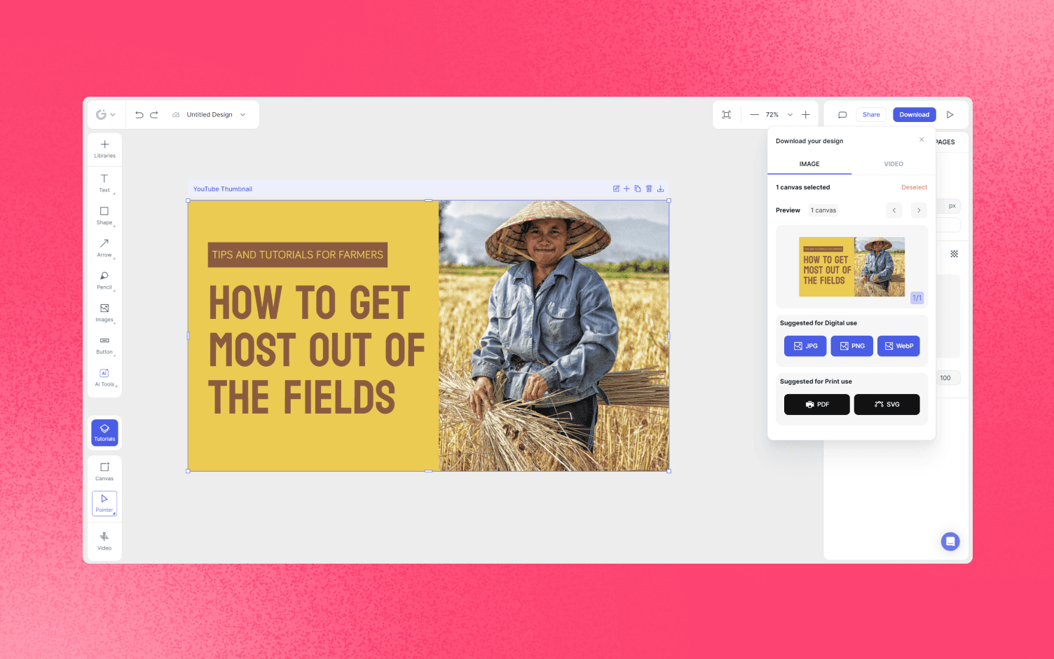 how to export your designs in glorify