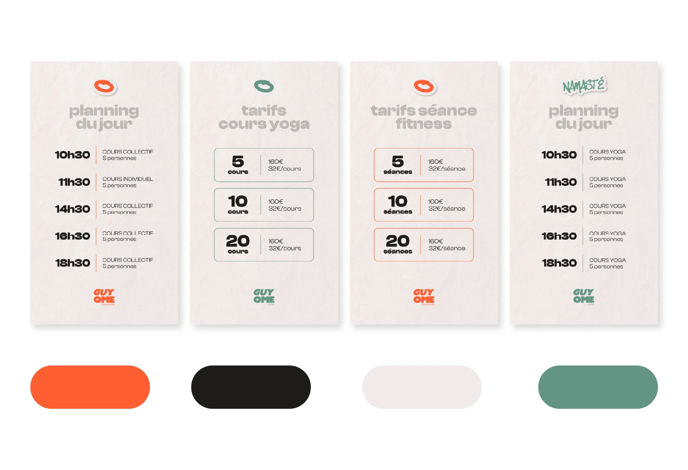 Identité visuelle Guyome Coach déclinée sur supports digitaux