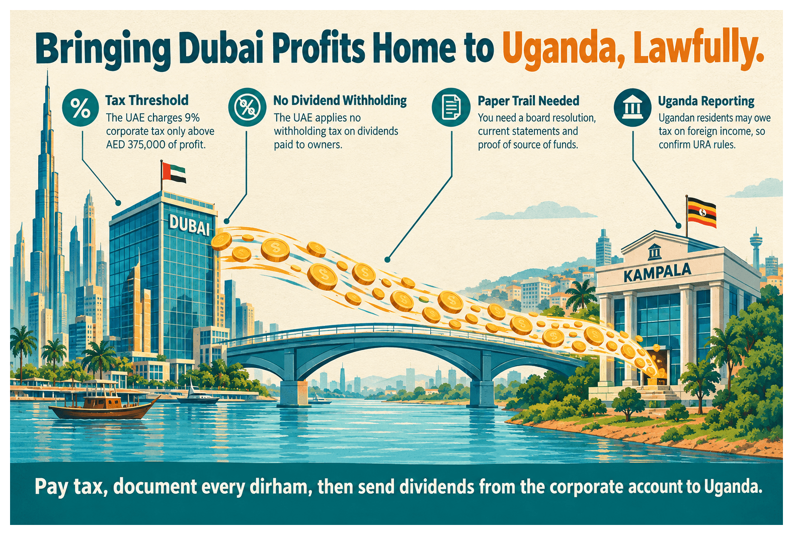 Infographic: How Ugandan Entrepreneurs Can Repatriate Profits From Dubai