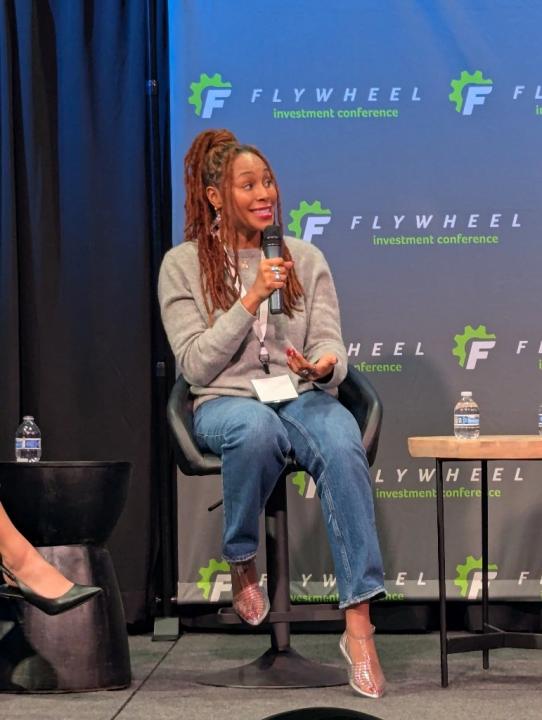 Man waring headphones