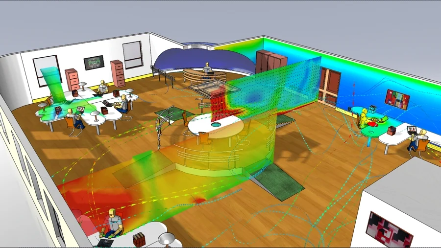 HVAC/Occupant Comfort (Courtesy of Mentor/FloEFD)