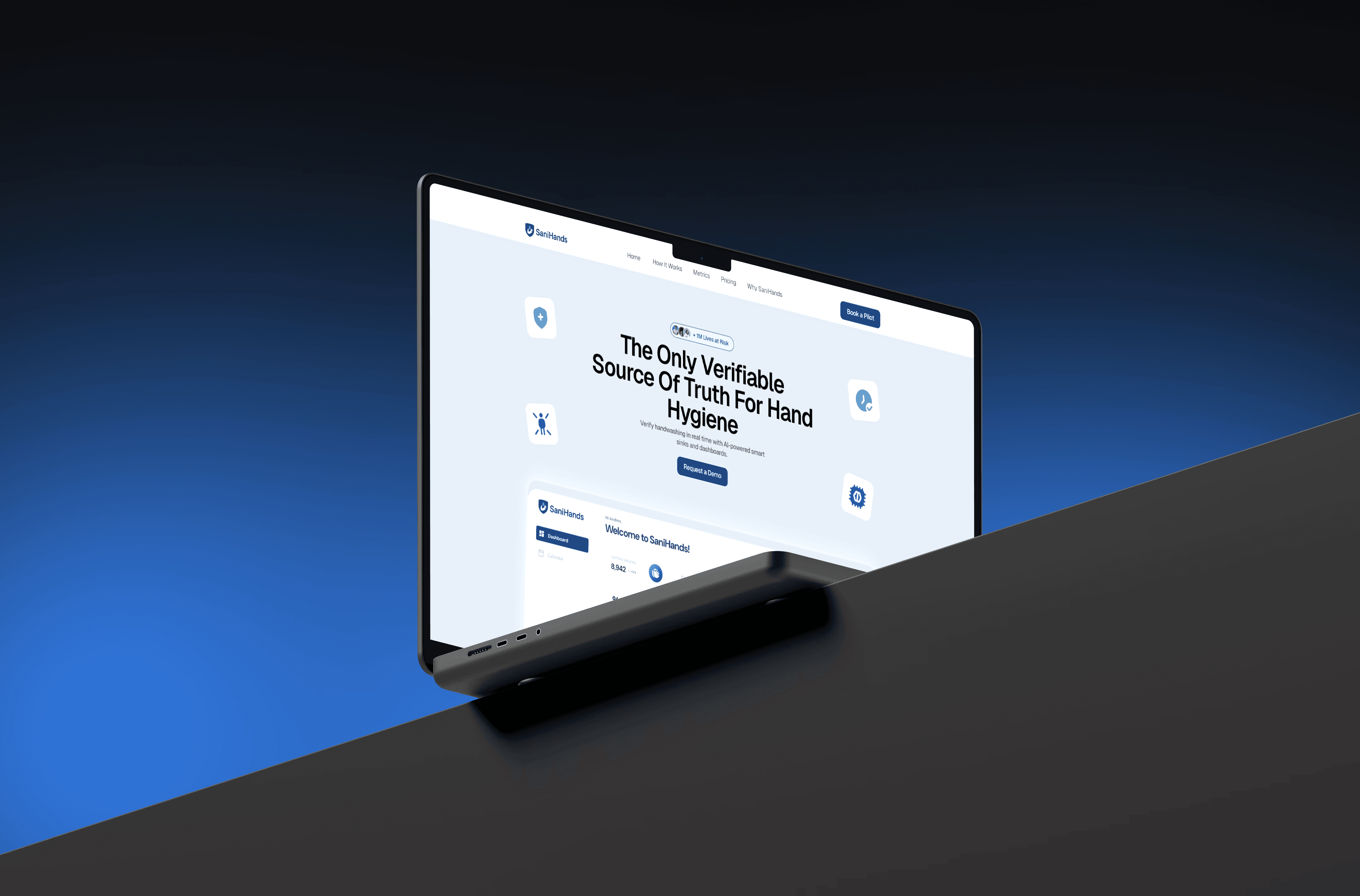 Sanihands.ai Landing Page