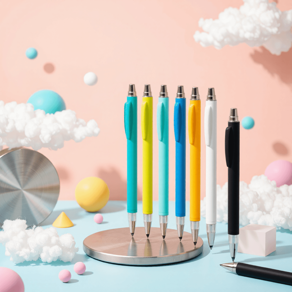 product photography of set of stylus pens for touch screens